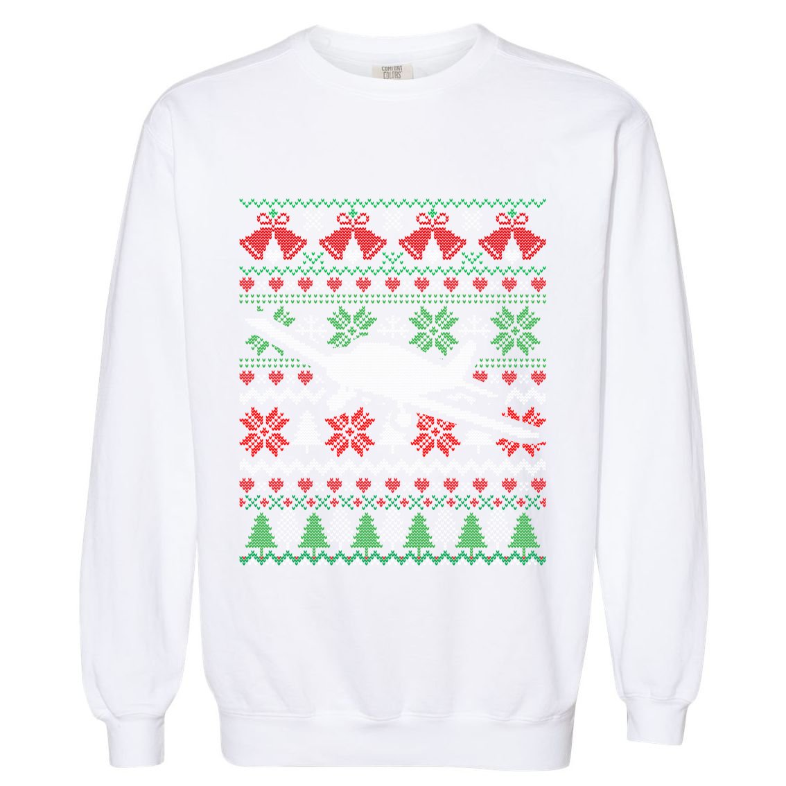 Christmas Airplane Aviation Gift Swea Garment-Dyed Sweatshirt