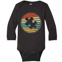 Cute Autism Awareness Vintage 70s 80s Autism Mom Dad Puzzle Baby Long Sleeve Bodysuit