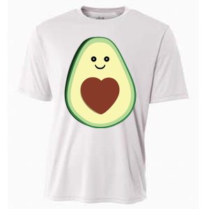 Cute Adorable Avocado Heart Love Cooling Performance Crew T-Shirt