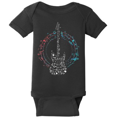 Clef As A Guitar Baby Bodysuit