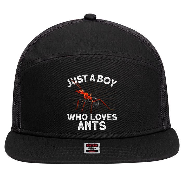Cool Ant Ant Farm Entomology Ants Insect 7 Panel Mesh Trucker Snapback Hat