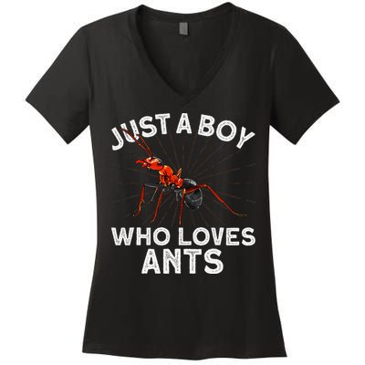 Cool Ant Ant Farm Entomology Ants Insect Women's V-Neck T-Shirt