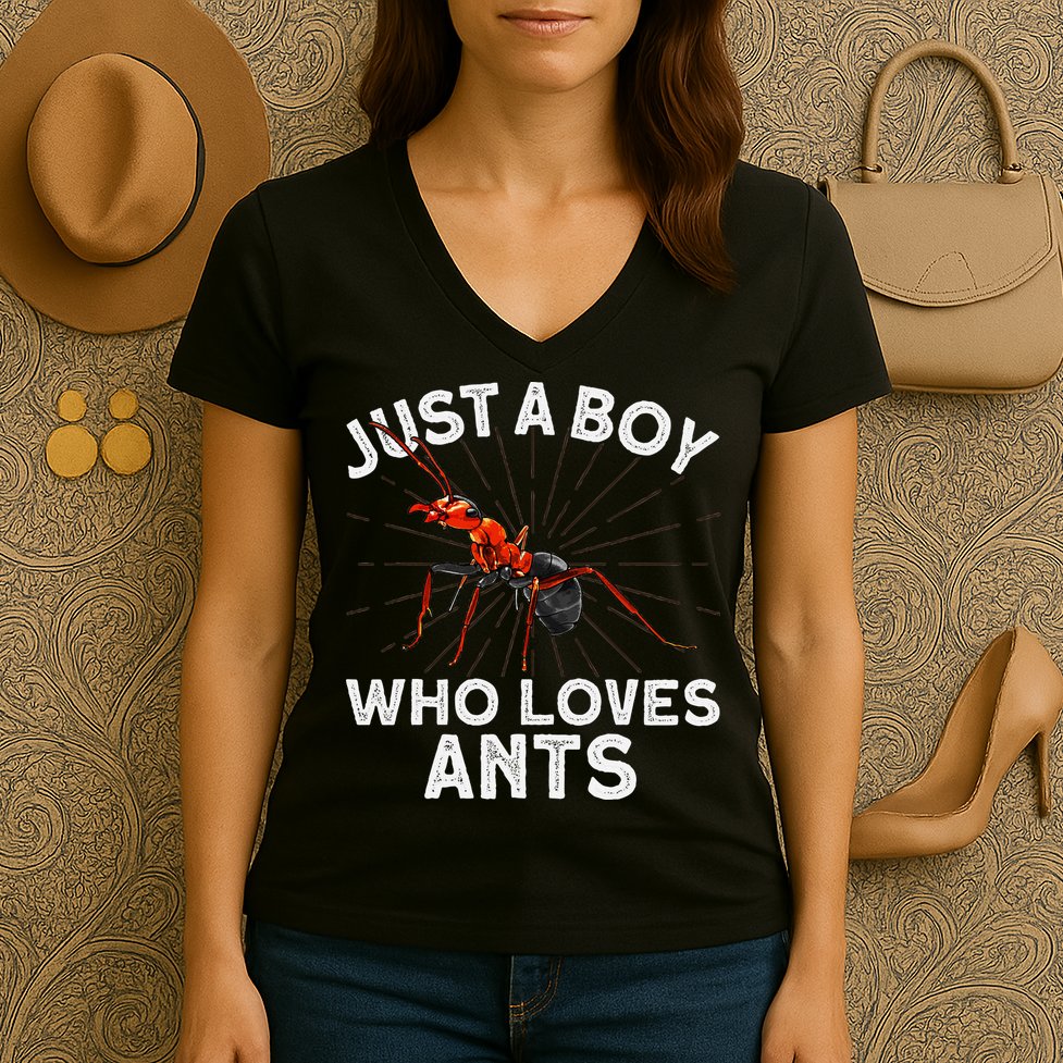 Cool Ant Ant Farm Entomology Ants Insect Women's V-Neck T-Shirt
