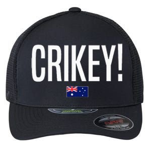 Crikey Australia Aussie Australian Slang Flexfit Unipanel Trucker Cap