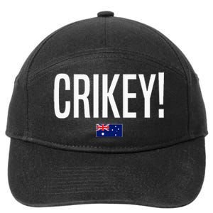 Crikey Australia Aussie Australian Slang 7-Panel Snapback Hat