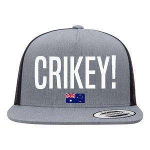 Crikey Australia Aussie Australian Slang Flat Bill Trucker Hat