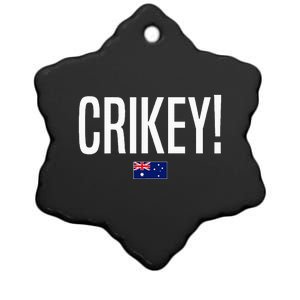 Crikey Australia Aussie Australian Slang Ceramic Star Ornament