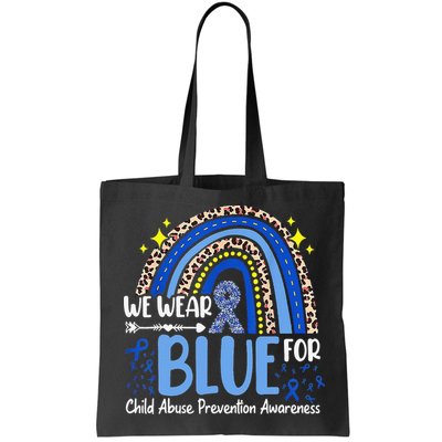 Child Abuse Awareness Blue Ribbon Trex Dinosaur Bag