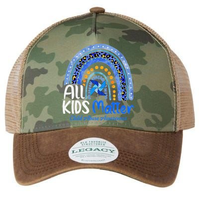 Child Abuse Awareness Messy Bun Child Abuse Prevention Month Legacy Tie Dye Trucker Hat