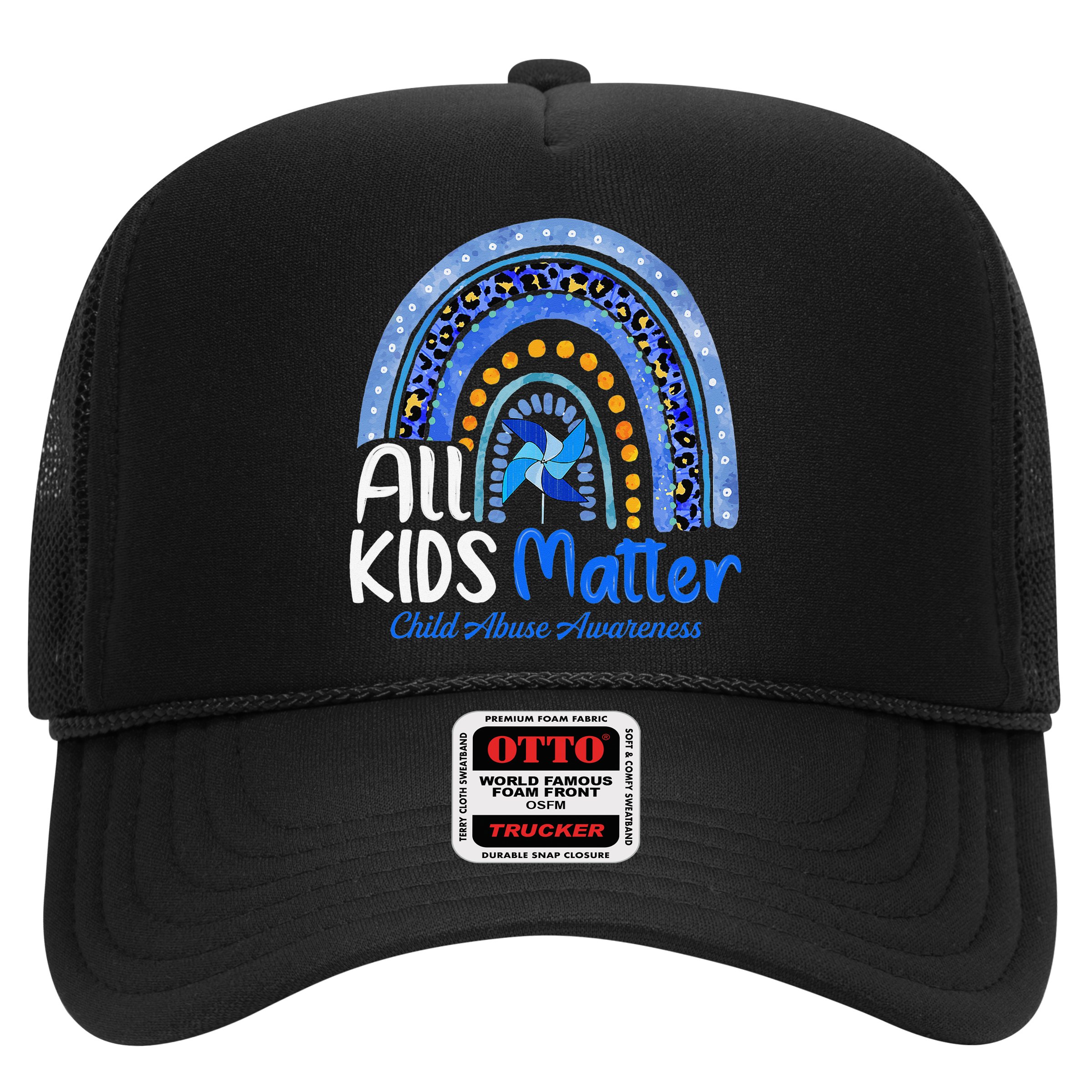 Child Abuse Awareness Messy Bun Child Abuse Prevention Month Hat