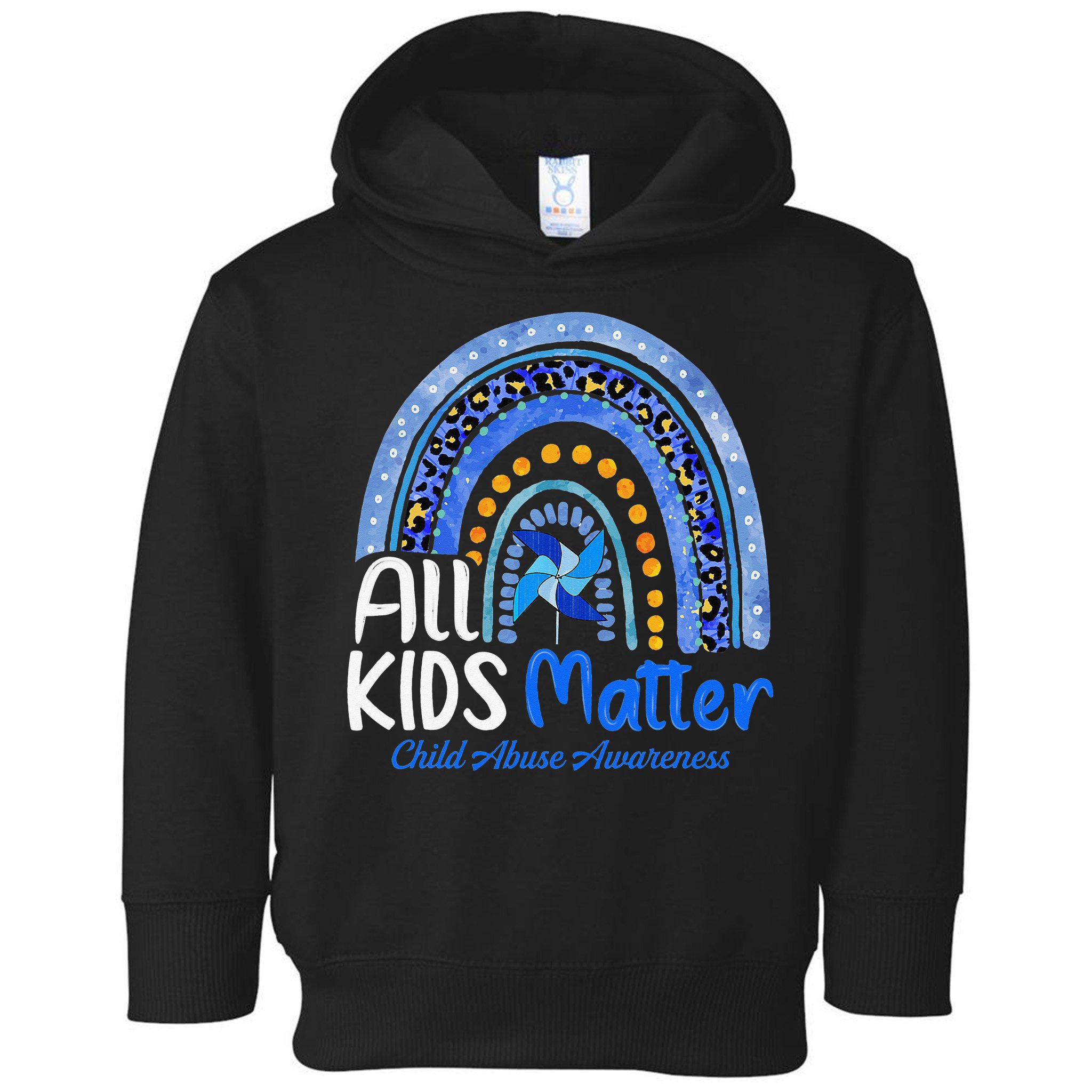 Child Abuse Awareness Messy Bun Child Abuse Prevention Month Toddler Hoodie