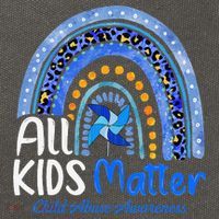 Child Abuse Awareness Messy Bun Child Abuse Prevention Month Cotton Canvas Backpack