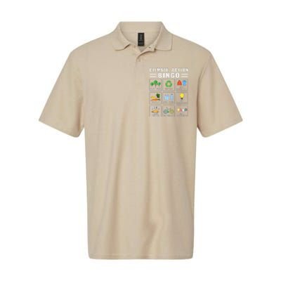 Climate Action Bingo Earth Day Climate Change Softstyle Adult Sport Polo