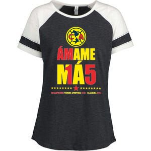 Club America Bicampeon Torneo Apertura 2023 Enza Ladies Jersey Colorblock Tee