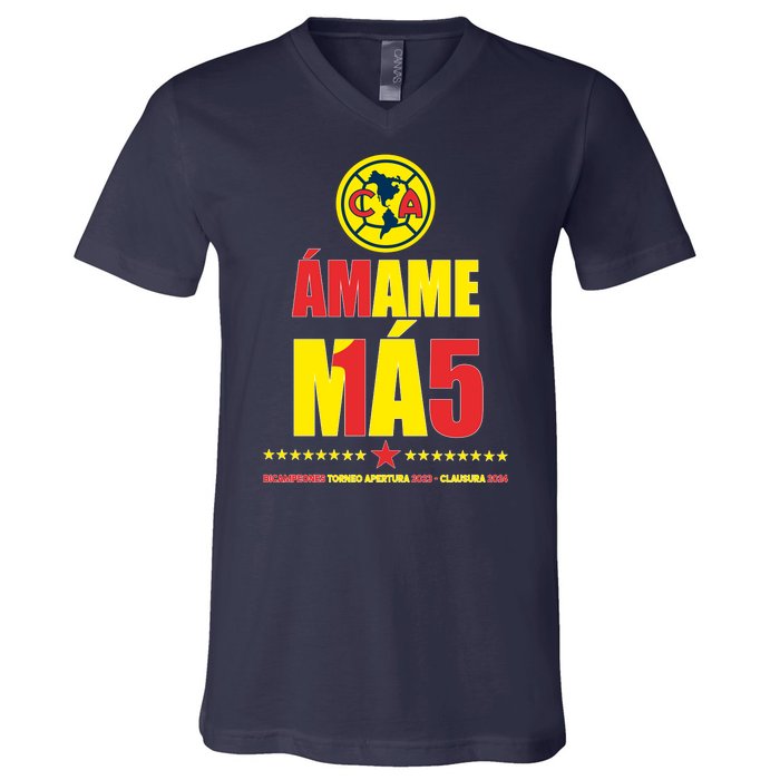 Club America Bicampeon Torneo Apertura 2023 V-Neck T-Shirt