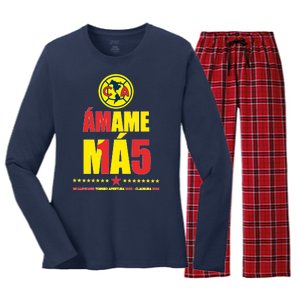 Club America Bicampeon Torneo Apertura 2023 Women's Long Sleeve Flannel Pajama Set 