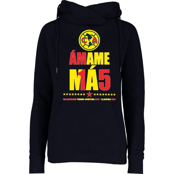 Club America Bicampeon Torneo Apertura 2023 Womens Funnel Neck Pullover Hood