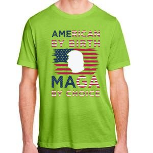 Cool American By Birth Maga By Choice 2024 Election Vote Adult ChromaSoft Performance T-Shirt