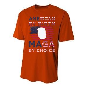 Cool American By Birth Maga By Choice 2024 Election Vote Performance Sprint T-Shirt