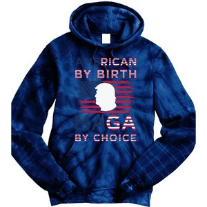 Cool American By Birth Maga By Choice 2024 Election Vote Tie Dye Hoodie