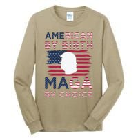 Cool American By Birth Maga By Choice 2024 Election Vote Tall Long Sleeve T-Shirt