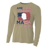 Cool American By Birth Maga By Choice 2024 Election Vote Cooling Performance Long Sleeve Crew