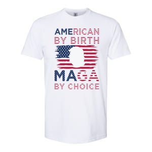 Cool American By Birth Maga By Choice 2024 Election Vote Softstyle CVC T-Shirt