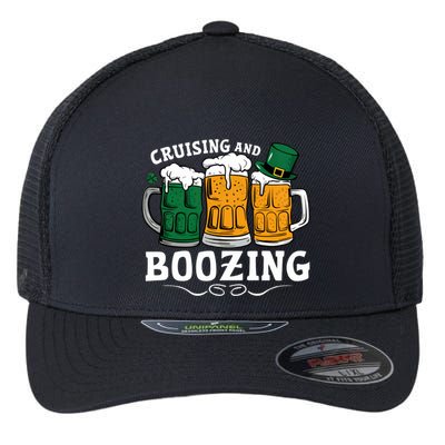 Cruising And Boozing St PatrickS Day Fun And Gift Flexfit Unipanel Trucker Cap