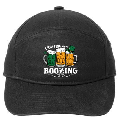 Cruising And Boozing St PatrickS Day Fun And Gift 7-Panel Snapback Hat