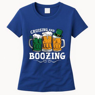 Cruising And Boozing St PatrickS Day Fun And Gift Womens T-Shirt