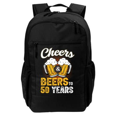 Cheers And Beers To 50 Years Happy Birthday Backpack