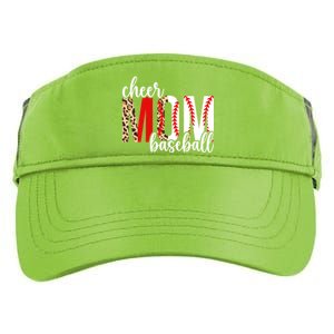 Cheer And Baseball Mom Leopard Baseball & Cheerleading Mom Cute Gift Adult Drive Performance Visor