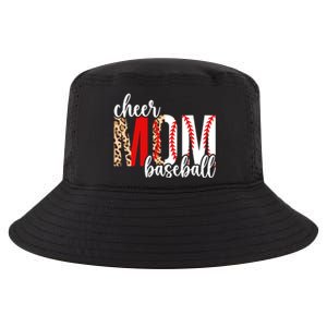 Cheer And Baseball Mom Leopard Baseball & Cheerleading Mom Cute Gift Cool Comfort Performance Bucket Hat