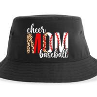 Cheer And Baseball Mom Leopard Baseball & Cheerleading Mom Cute Gift Sustainable Bucket Hat