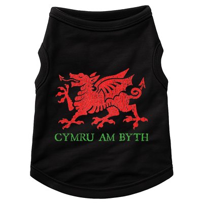 Cymru Am Byth Welsh Rugby Dragon Wales Player Pride Gifts Doggie Tank