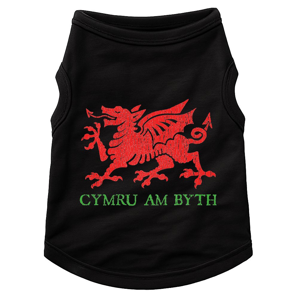 Cymru Am Byth Welsh Rugby Dragon Wales Player Pride Gifts Doggie Tank
