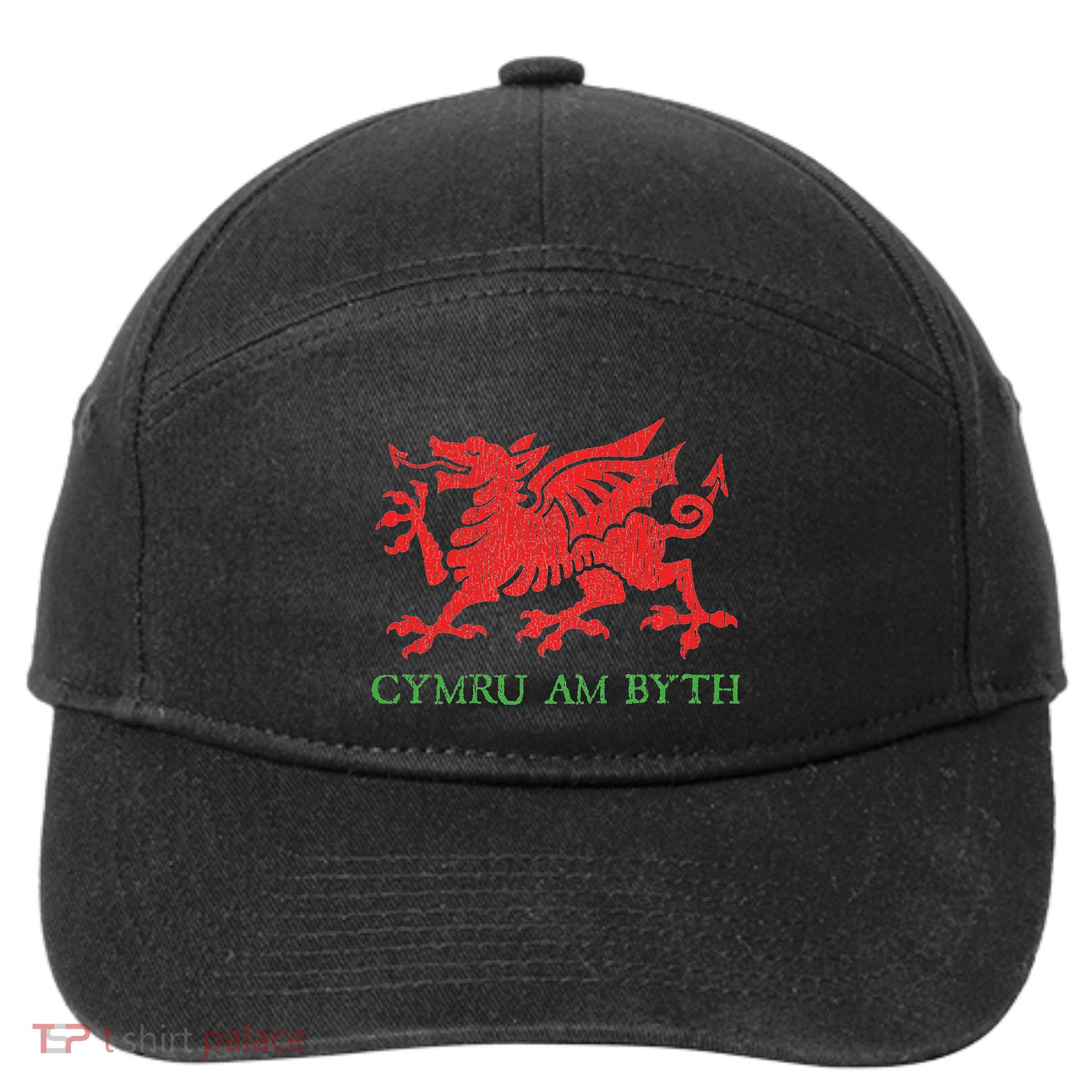 Cymru Am Byth Welsh Rugby Dragon Wales Player Pride Gifts 7-Panel Snapback Hat