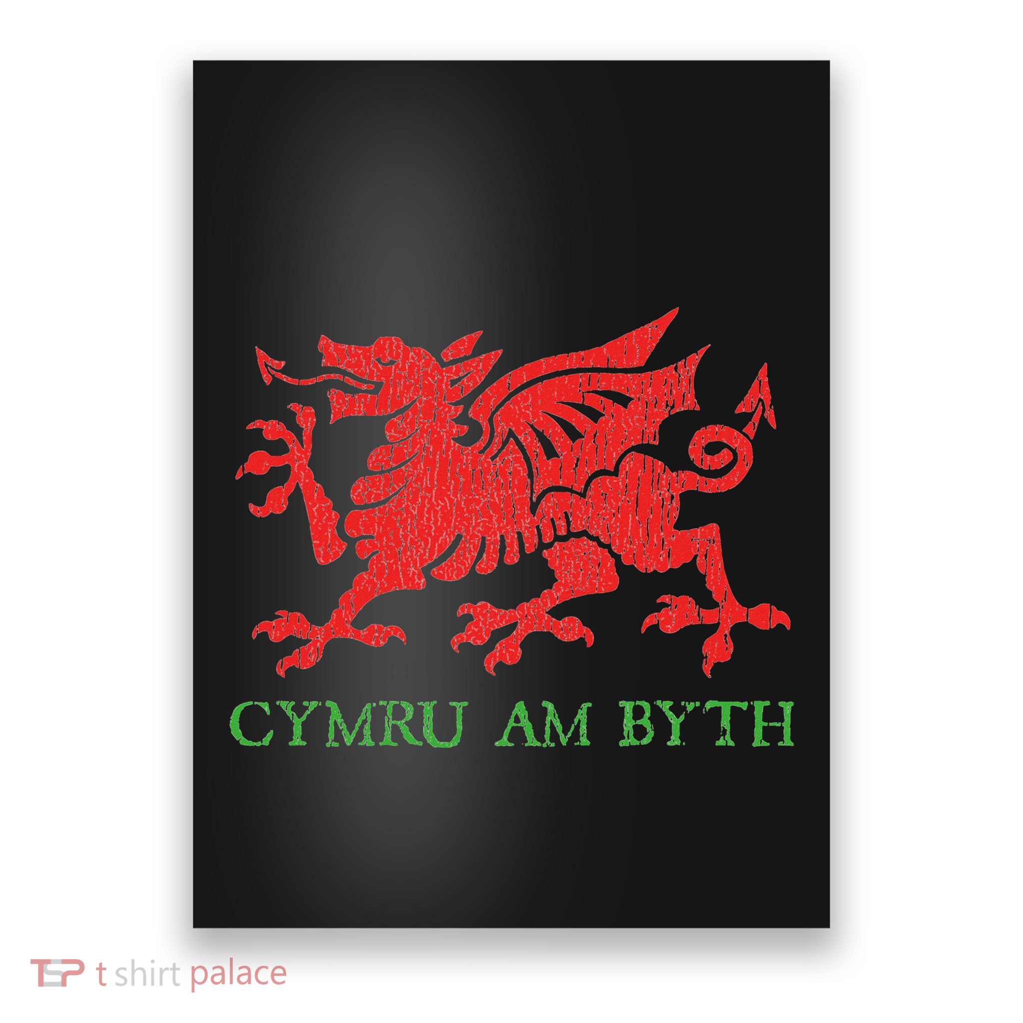 Cymru Am Byth Welsh Rugby Dragon Wales Player Pride Gifts Poster