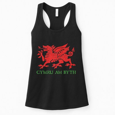 Cymru Am Byth Welsh Rugby Dragon Wales Player Pride Gifts Womens Tank Top