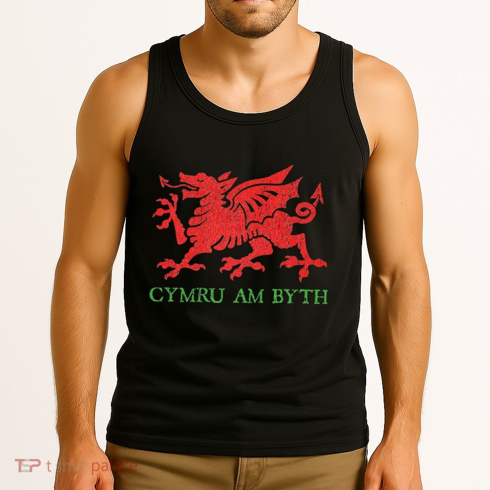 Cymru Am Byth Welsh Rugby Dragon Wales Player Pride Gifts Tank Top
