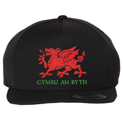 Cymru Am Byth Welsh Rugby Dragon Wales Player Pride Gifts Wool Snapback Cap