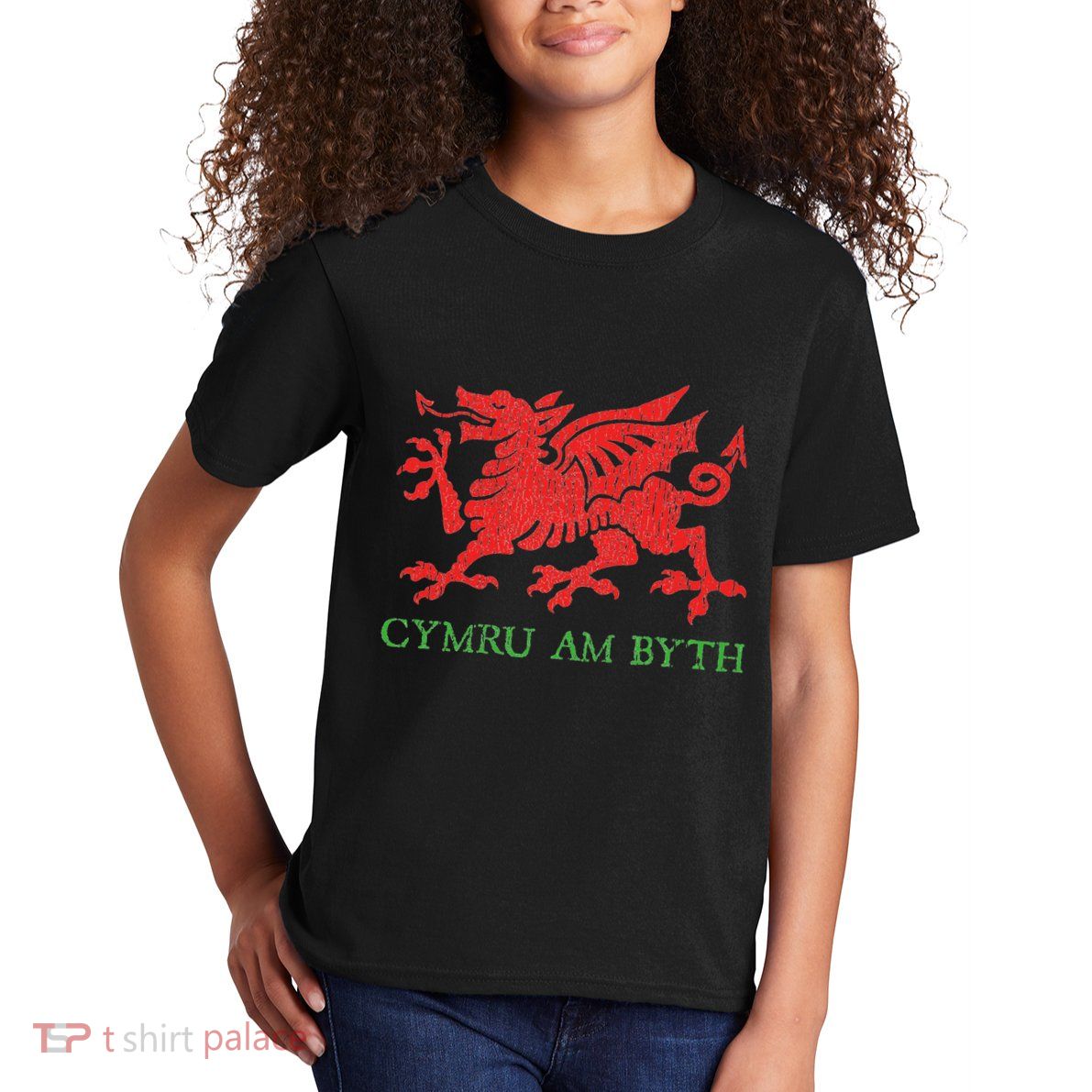 Cymru Am Byth Welsh Rugby Dragon Wales Player Pride Gifts Kids T-Shirt