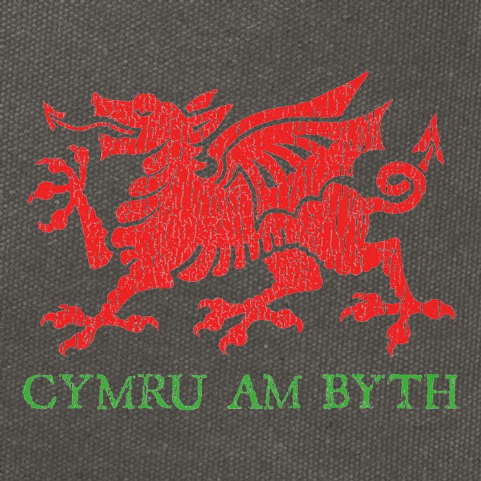 Cymru Am Byth Welsh Rugby Dragon Wales Player Pride Gifts Cotton Canvas Backpack