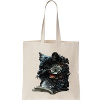 Cat Art Book Cat Motif Flowers Cat Bag