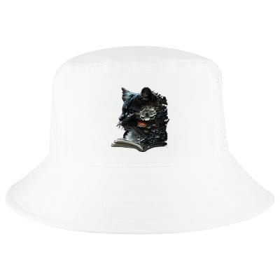 Cat Art Book Cat Motif Flowers Cat Cool Comfort Performance Bucket Hat