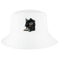 Cat Art Book Cat Motif Flowers Cat Cool Comfort Performance Bucket Hat