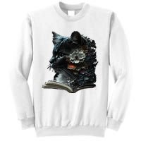 Cat Art Book Cat Motif Flowers Cat Sweatshirt