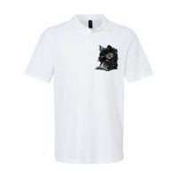 Cat Art Book Cat Motif Flowers Cat Softstyle Adult Sport Polo