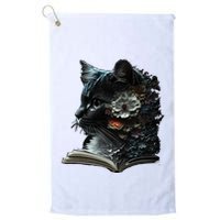 Cat Art Book Cat Motif Flowers Cat Golf Towel
