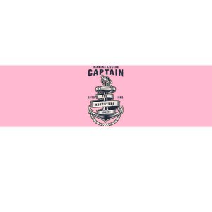 Captain Anchor Boat Anchor And Rope And Ribbon Bumper Sticker